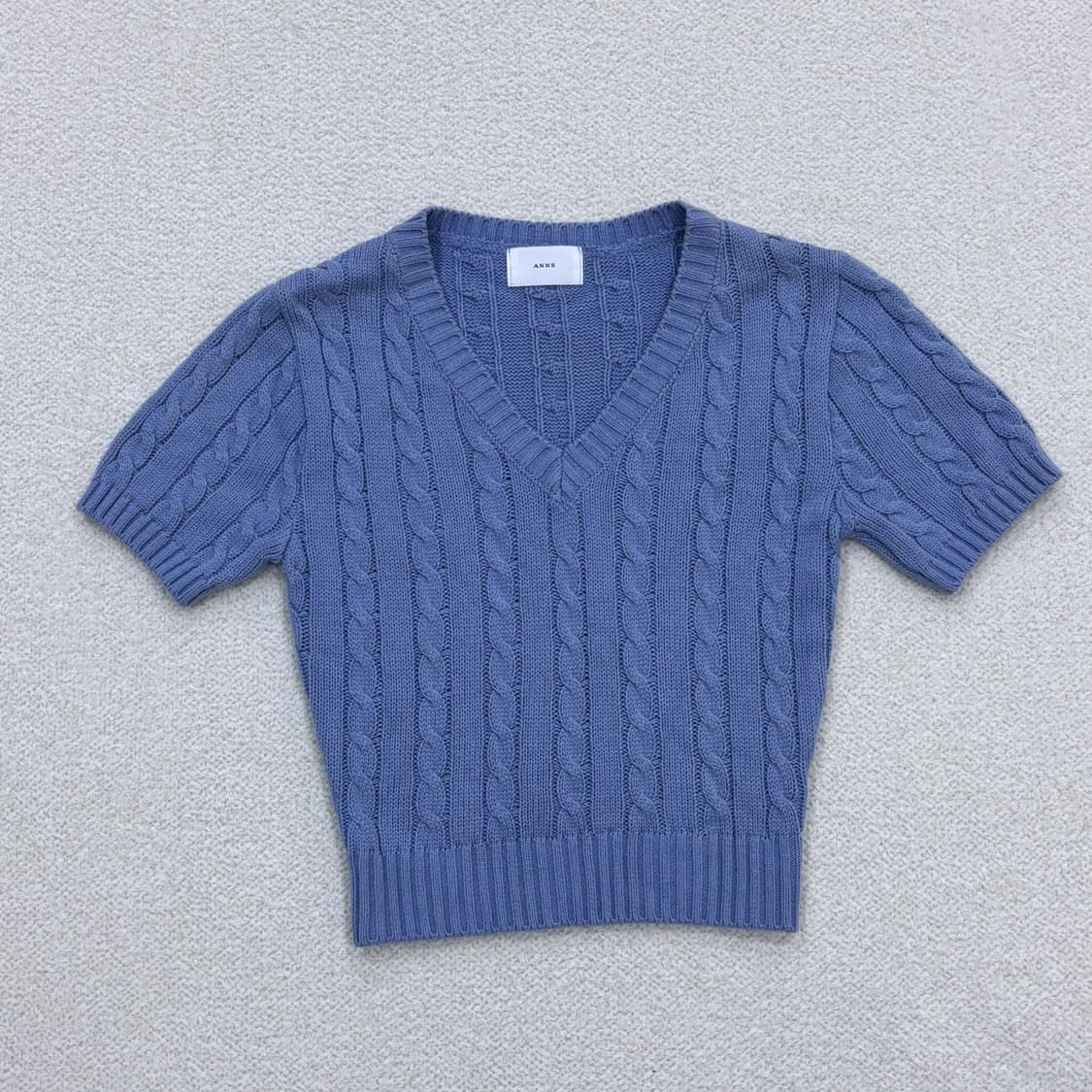 실측확인 앤 여성 크롭 케이블 니트 0313E 상품이미지1