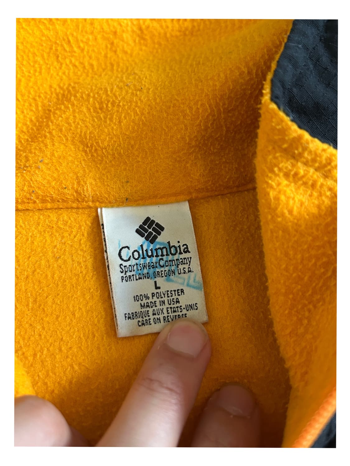 90년대 컬럼비아 하프집업 풀오버 플리스 Made in USA 상품이미지3