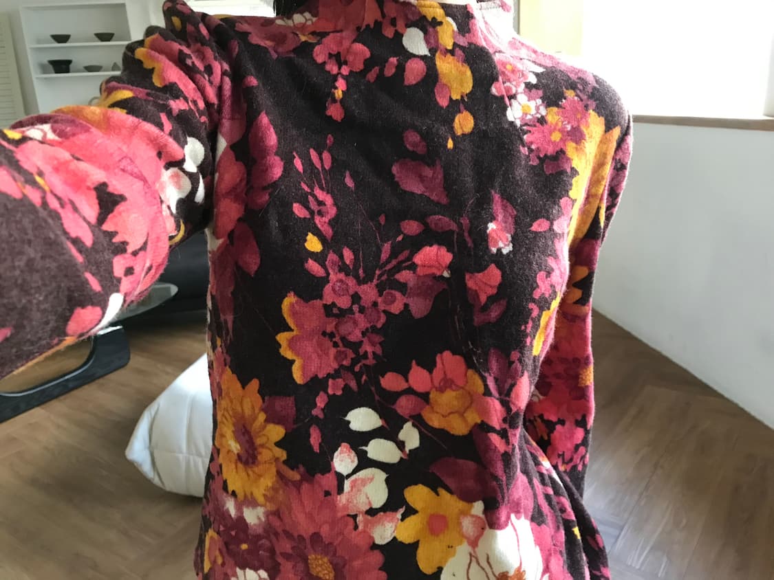 vintage flower pattern top 상품이미지3