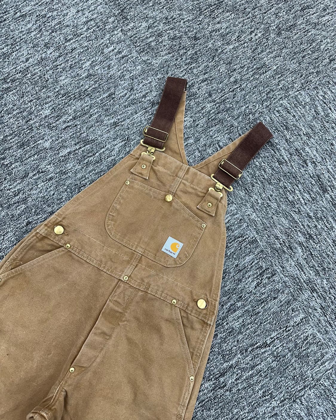 (14~16)칼하트 더블니 USA 오버롤 KIDS-M1216 상품이미지2