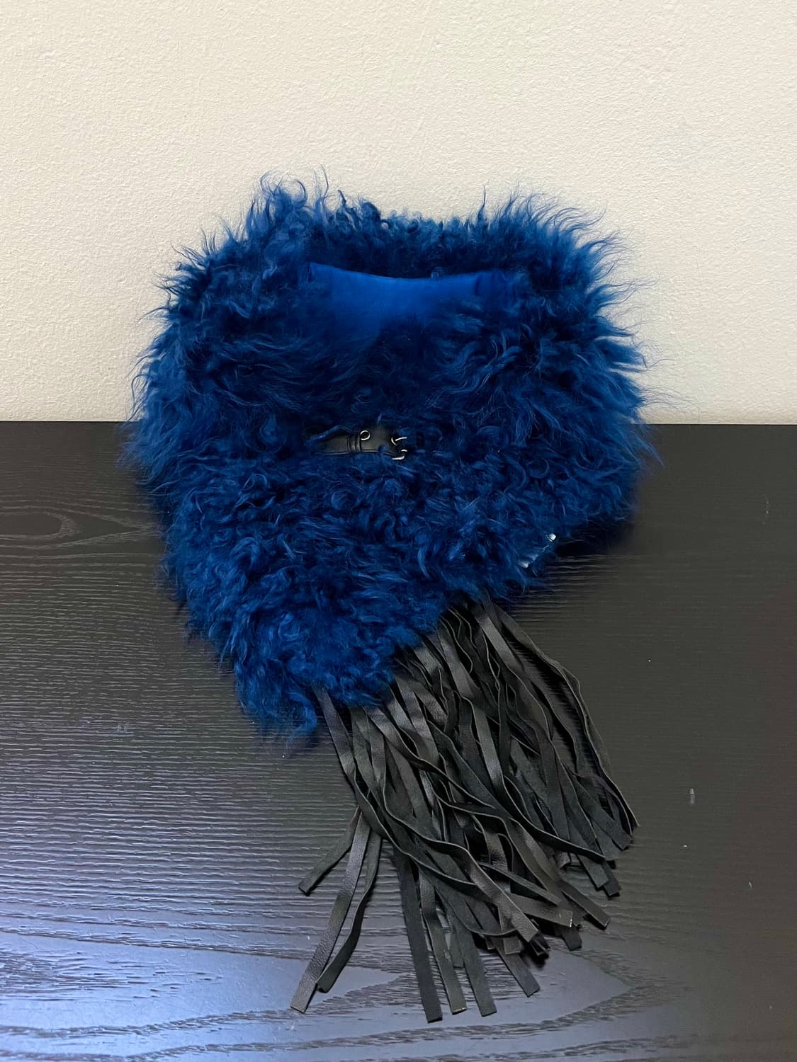 Japan vtg 양 프린지 머플러 상품이미지3