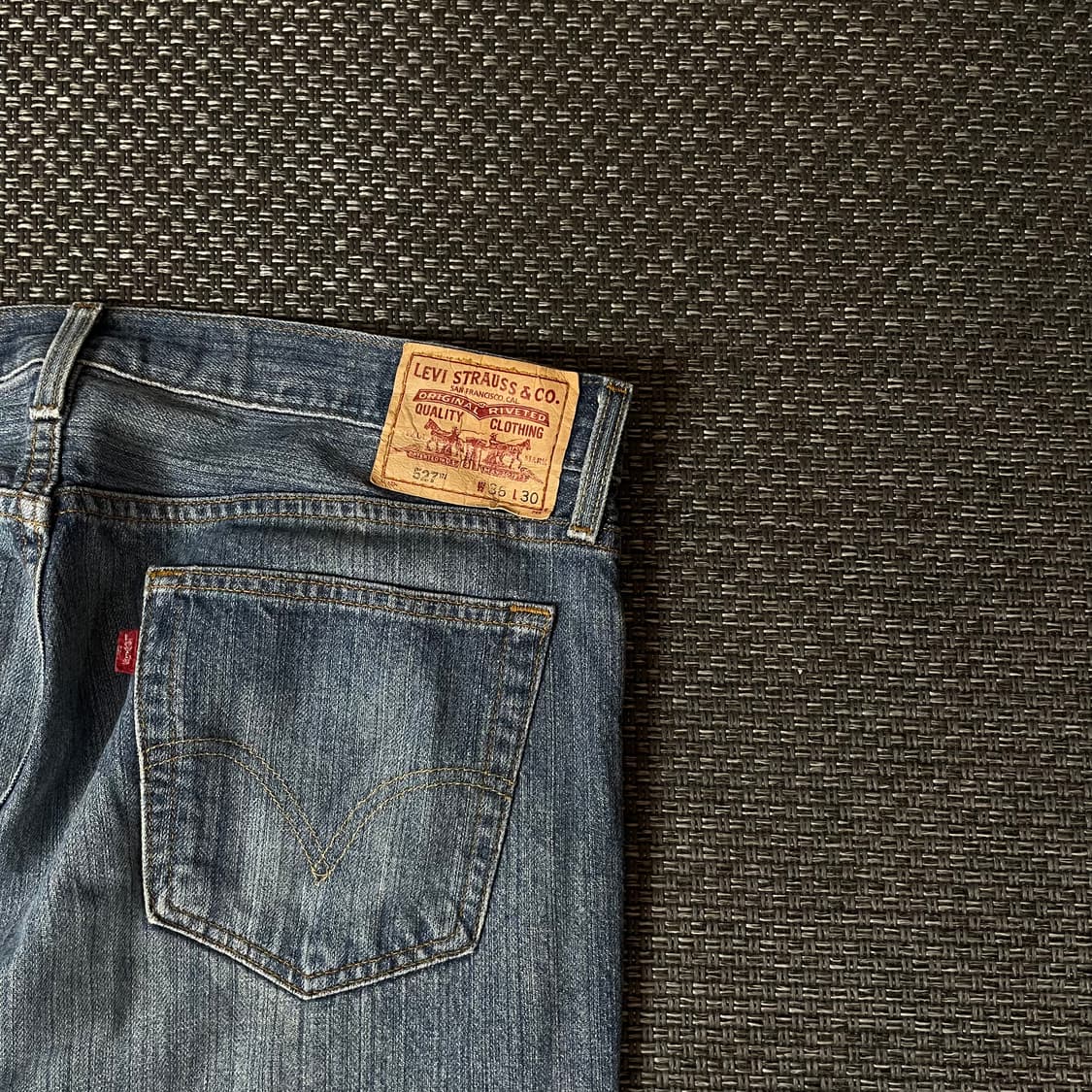 (36) 리바이스 527 36X30 로우부츠컷 워싱 데님 팬츠 상품이미지7