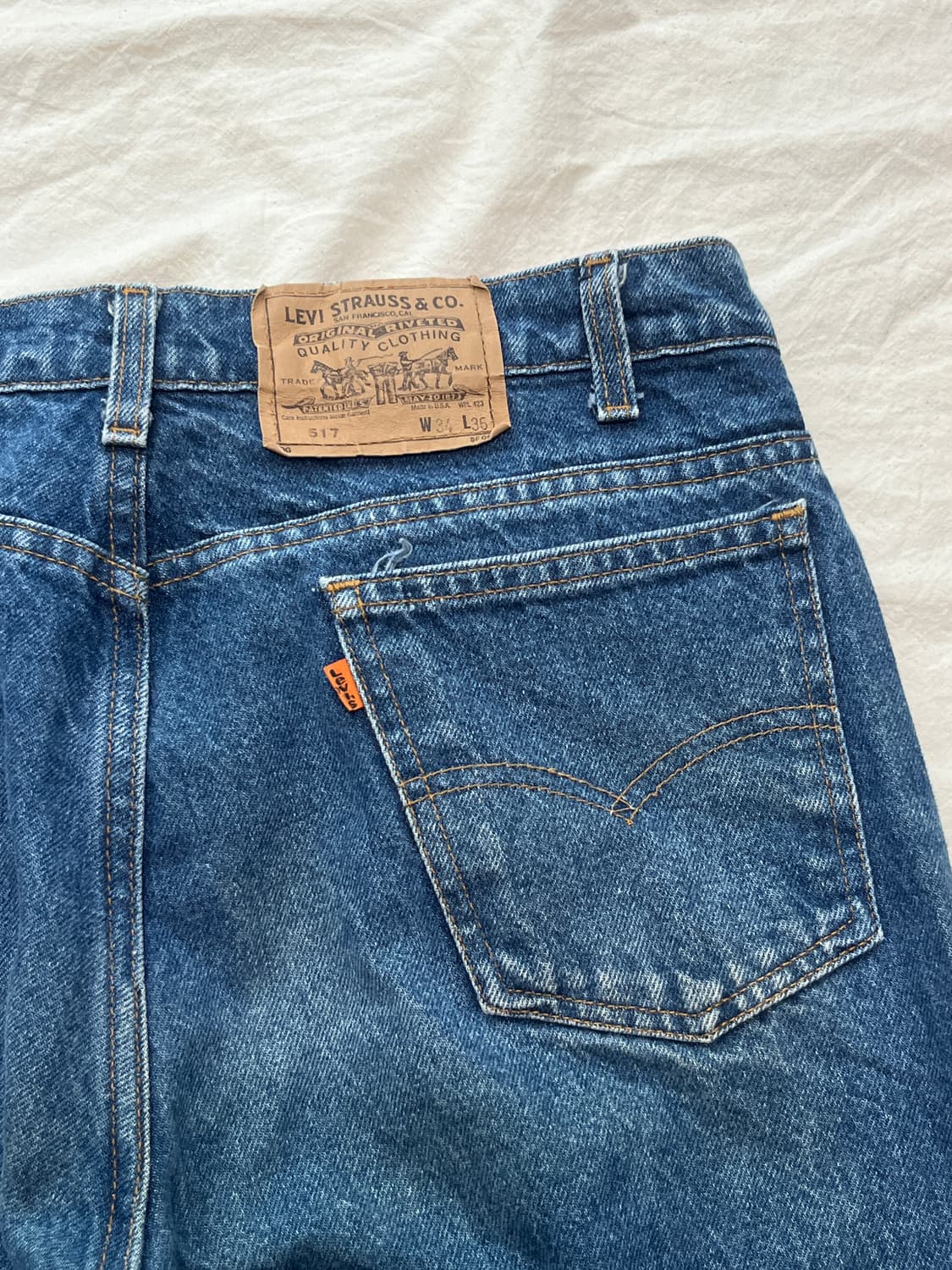 90s Levi's 리바이스 517 34x36 오렌지탭 상품이미지8