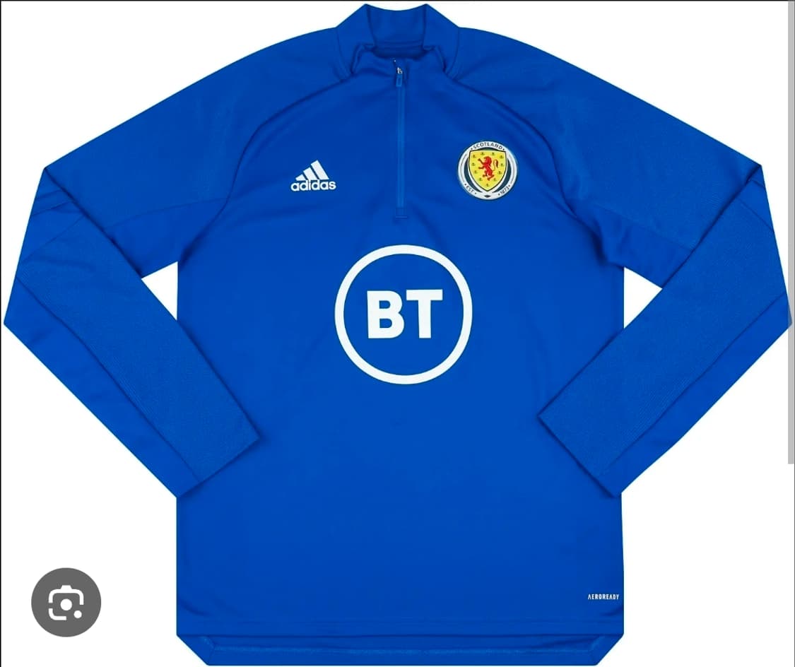 아디다스 스코틀랜드 축구 트레이닝 반집업 상품이미지1