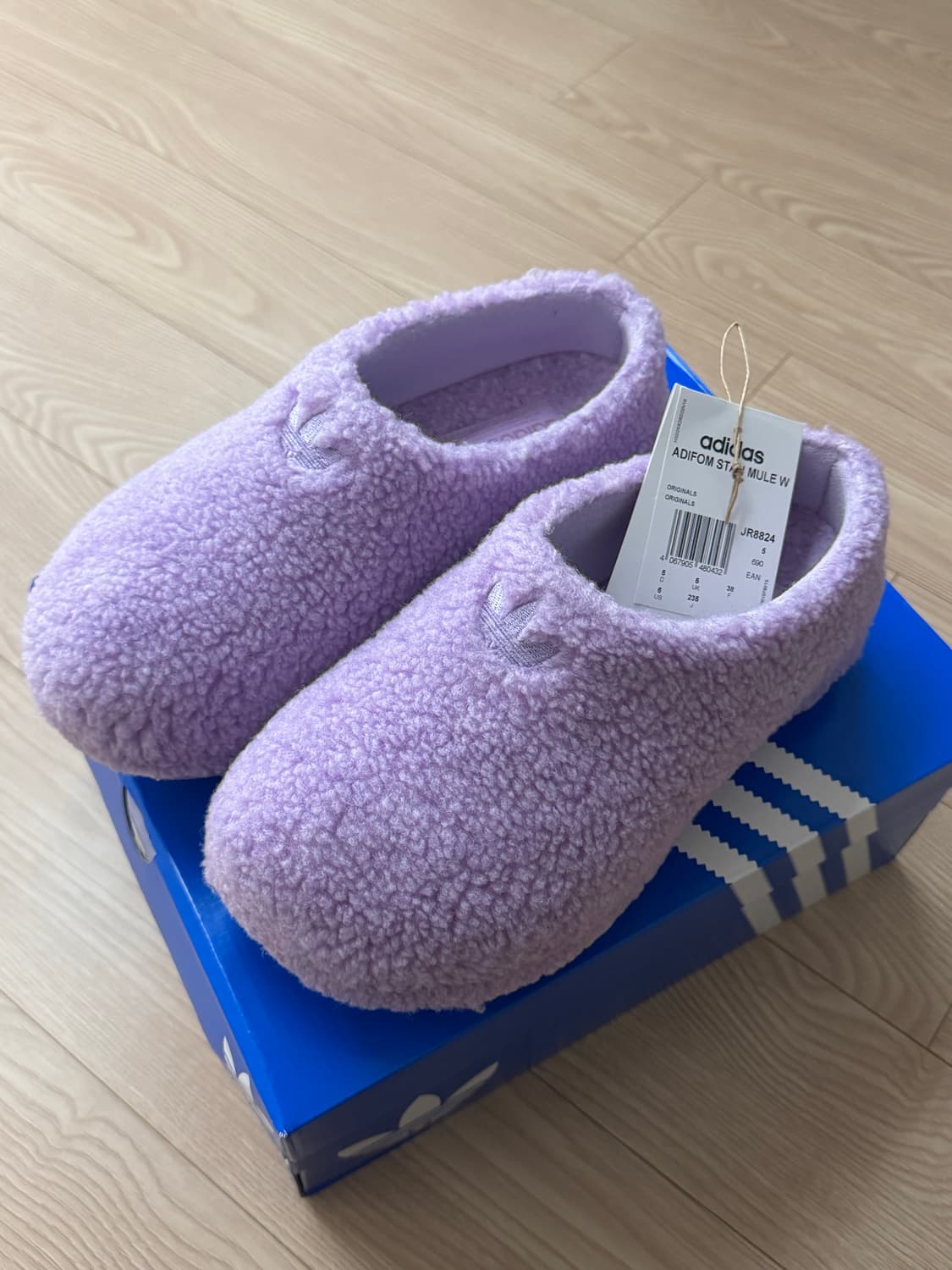 아디다스 아디폼 스탠 뮬 W 퍼플 235 새상품 상품이미지1