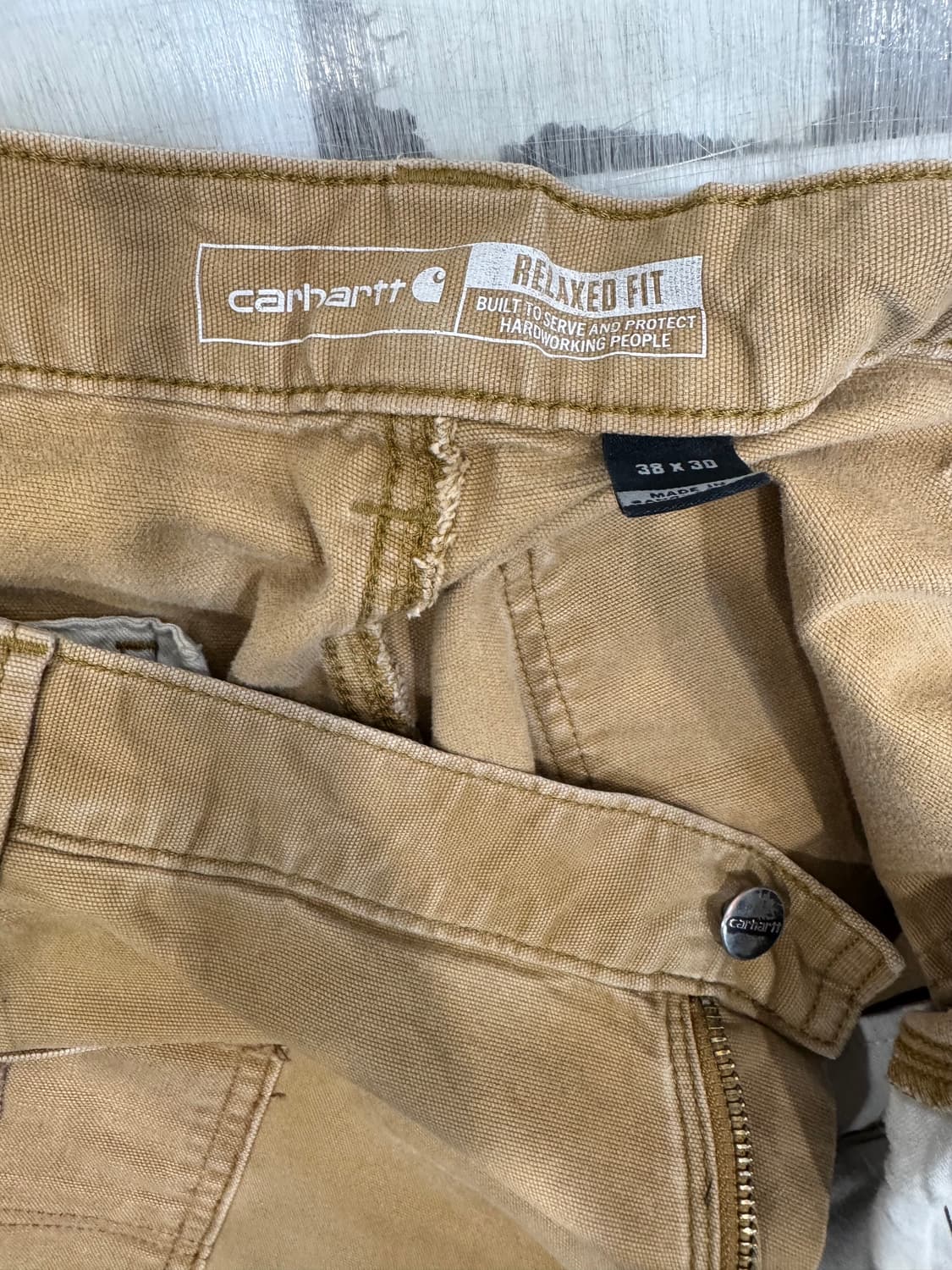 칼하트 더블니팬츠 러기드 플렉스 릴렉스핏 38x30 워크웨어 상품이미지5
