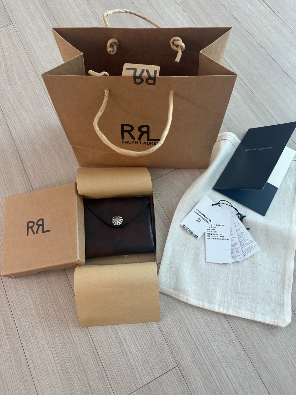 (새상품)RRL 더블알엘 콘초 지갑 상품이미지1