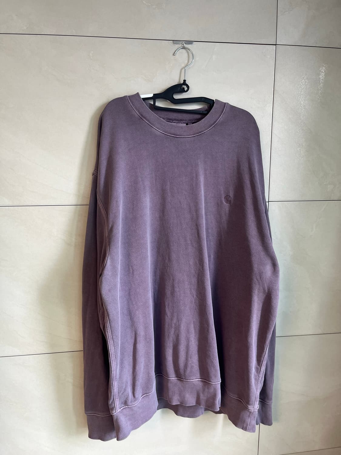 칼하트 맨투맨 연보라 (2XL)  상품이미지5