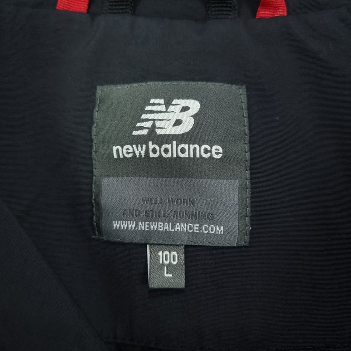 뉴발란스 로고 자수 후드 바람막이 자켓 블랙 M18918 상품이미지9