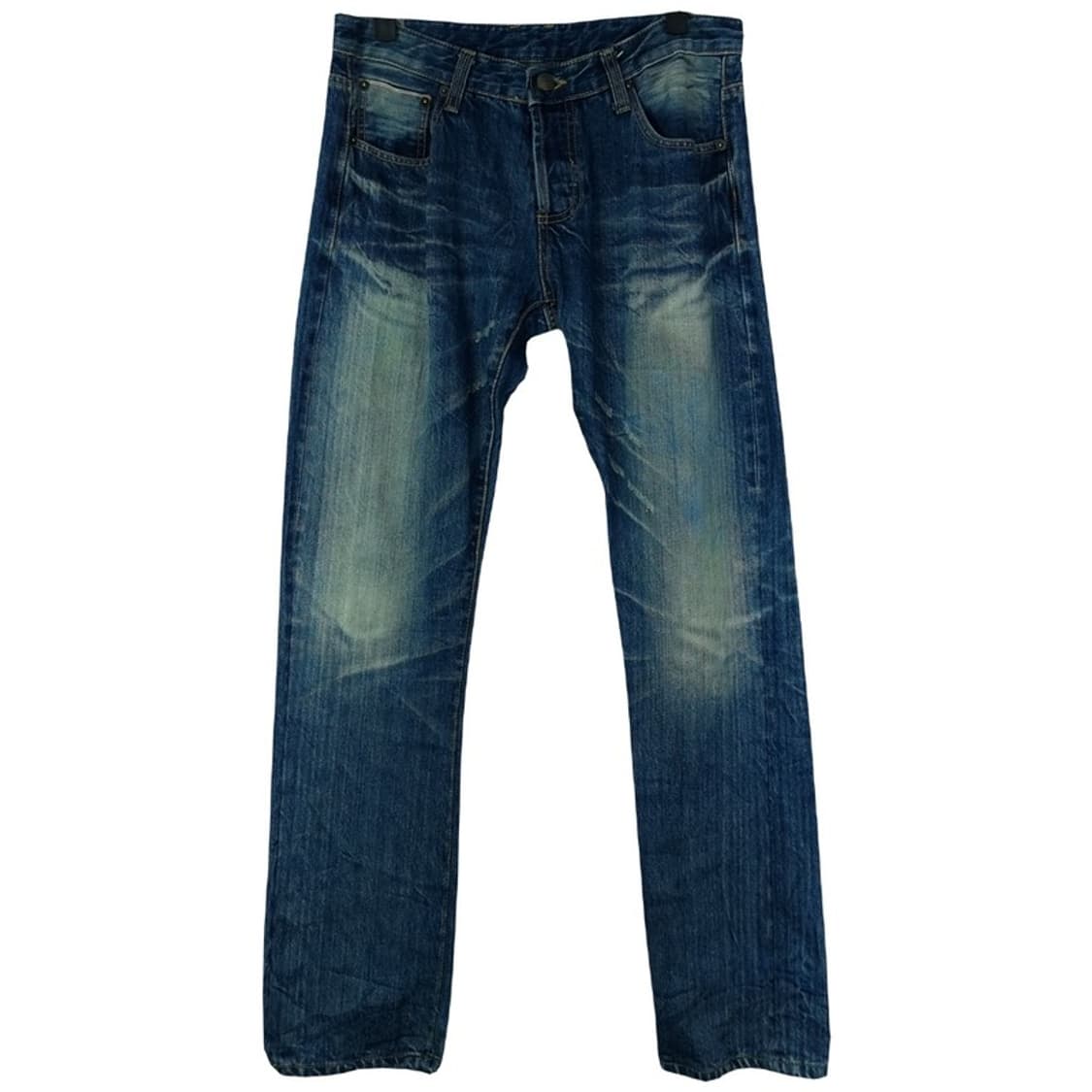 [미하라야스히로] 빈티지 워시드 슬림핏 데님 팬츠 청바지 P01186 상품이미지2