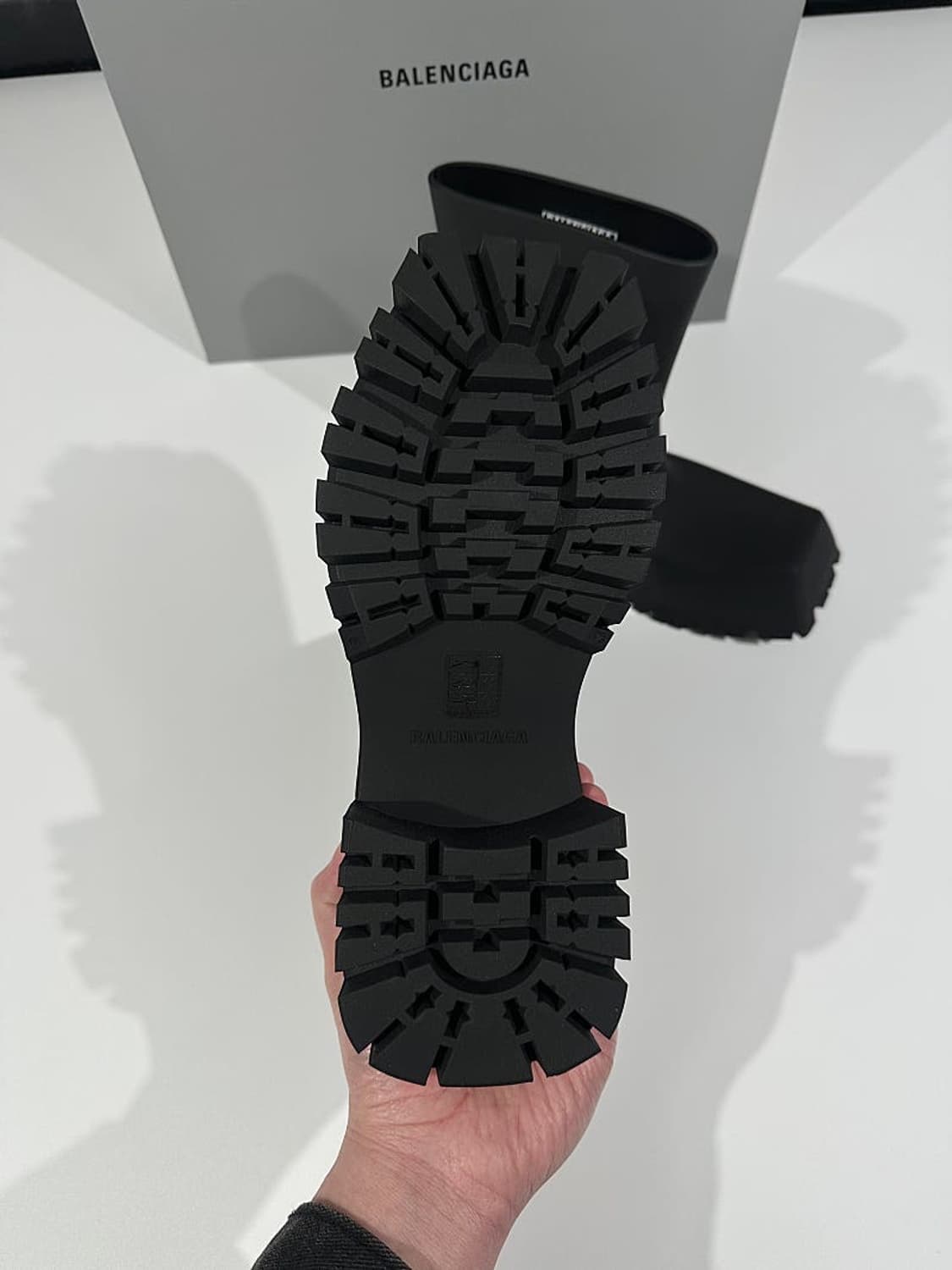 (정품/새상품) 발렌시아가 여성 블랙 트루퍼 러버 부츠 상품이미지5