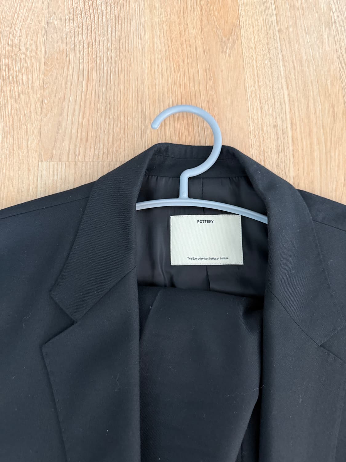 포터리 비즈니스 수트 셋업 블랙 (자켓 4 / 하의 3) 상품이미지6