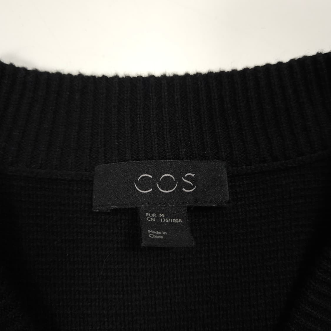 COS 코스 오버핏 가디건 블랙 상품이미지3