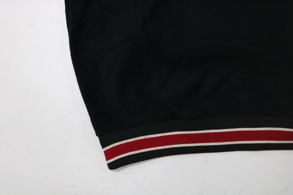 90s 빈티지 레드 라인 스트라이프 브이넥 스웻셔츠(M) 상품이미지9