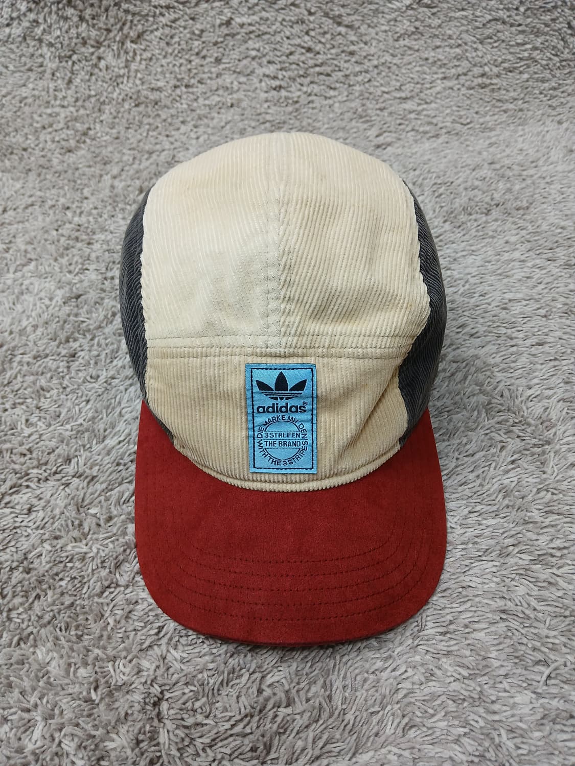 빈티지 아디다스 코듀로이 5패널 캡 모자 상품이미지1
