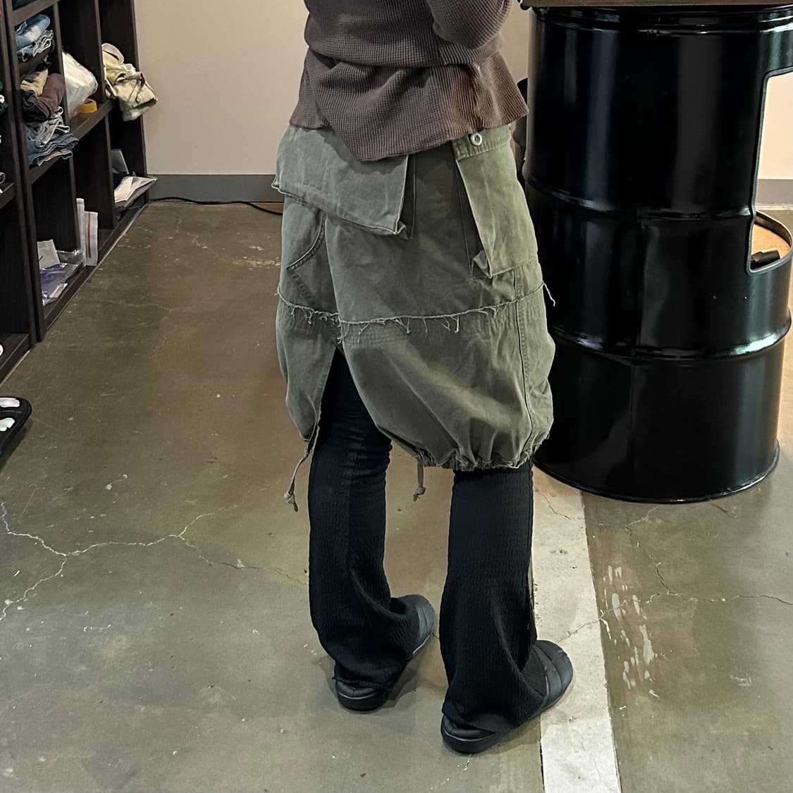 밀리터리 카고 스트링 스커트 상품이미지7