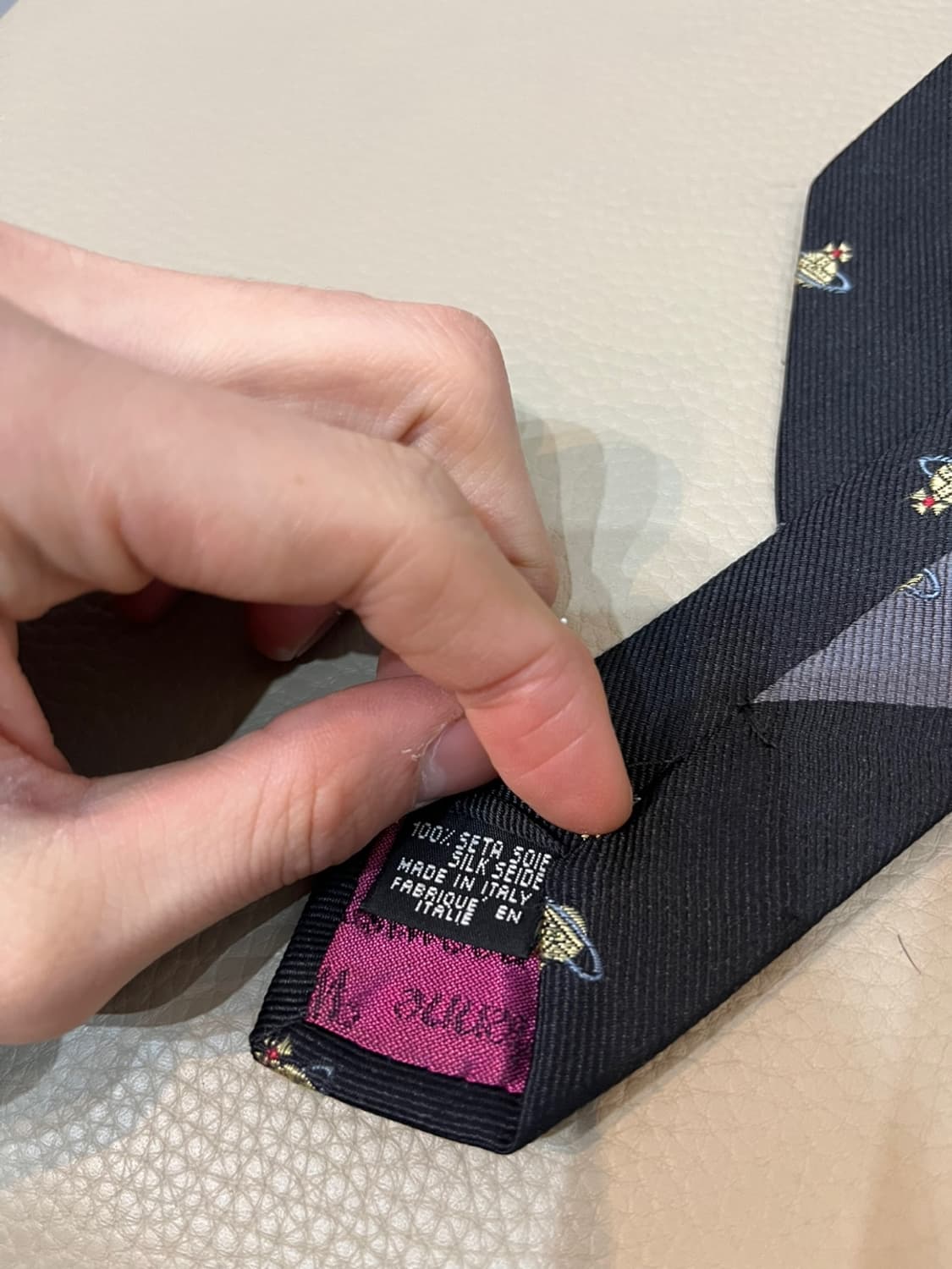 비비안웨스트우드 실크 넥타이 Made in ITALY 상품이미지3