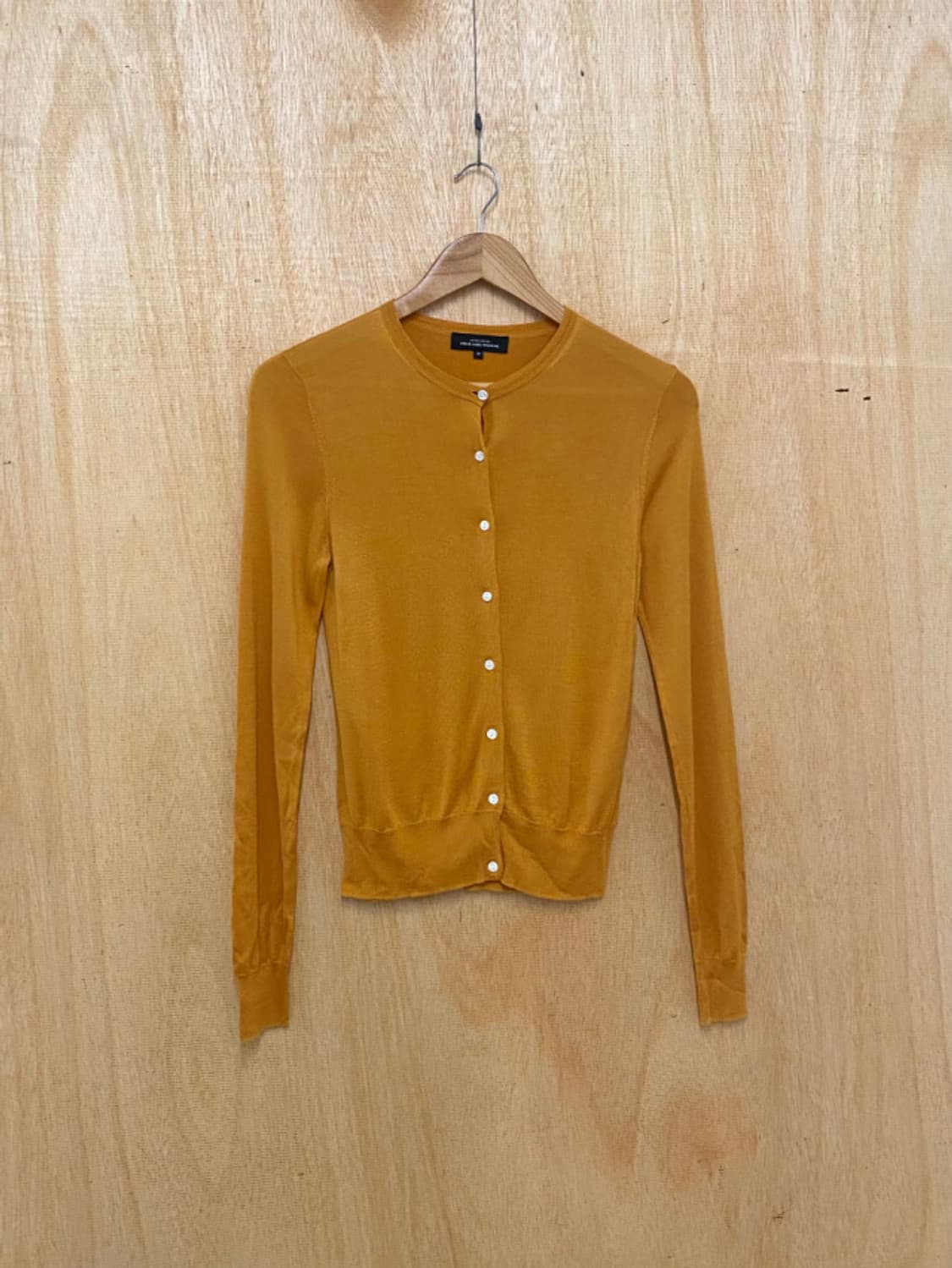 UNITED ARROWS collarless silk cardigan 상품이미지3