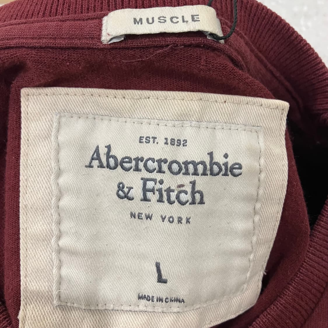 159 아베크롬비 롱슬리브 버건디 와인 상품이미지3