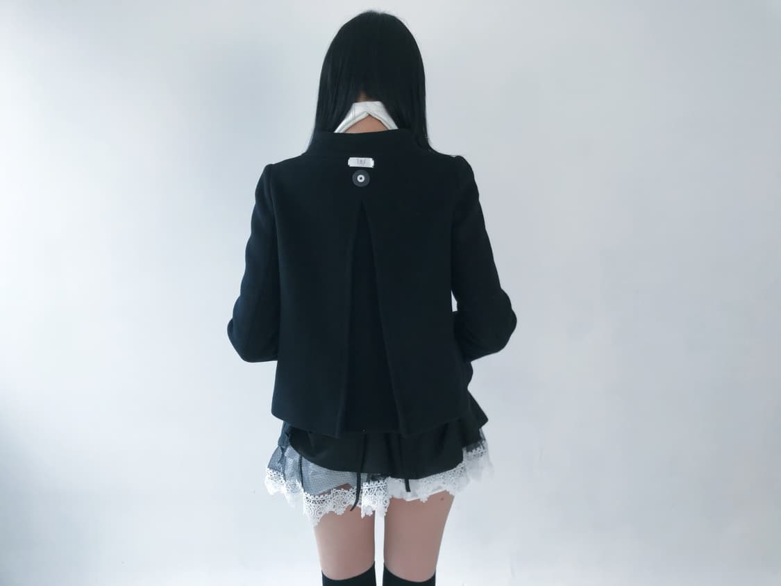 Custom)2D 🎹 simple short wing coat 상품이미지3