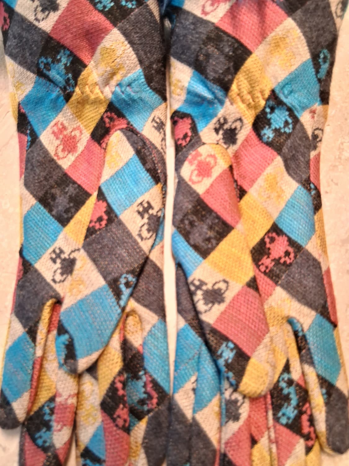 비비안 웨스트우드 컬러체크 Fur 장식 패션장갑(새상품) 상품이미지7