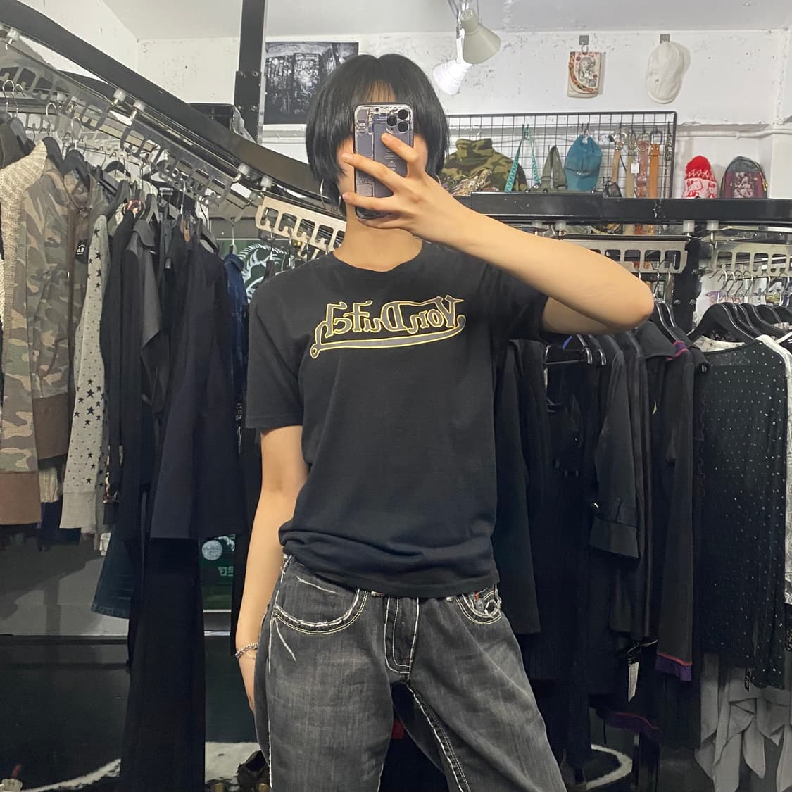 Von Dutch 골드 로고 레터링 반팔티셔츠 상품이미지5