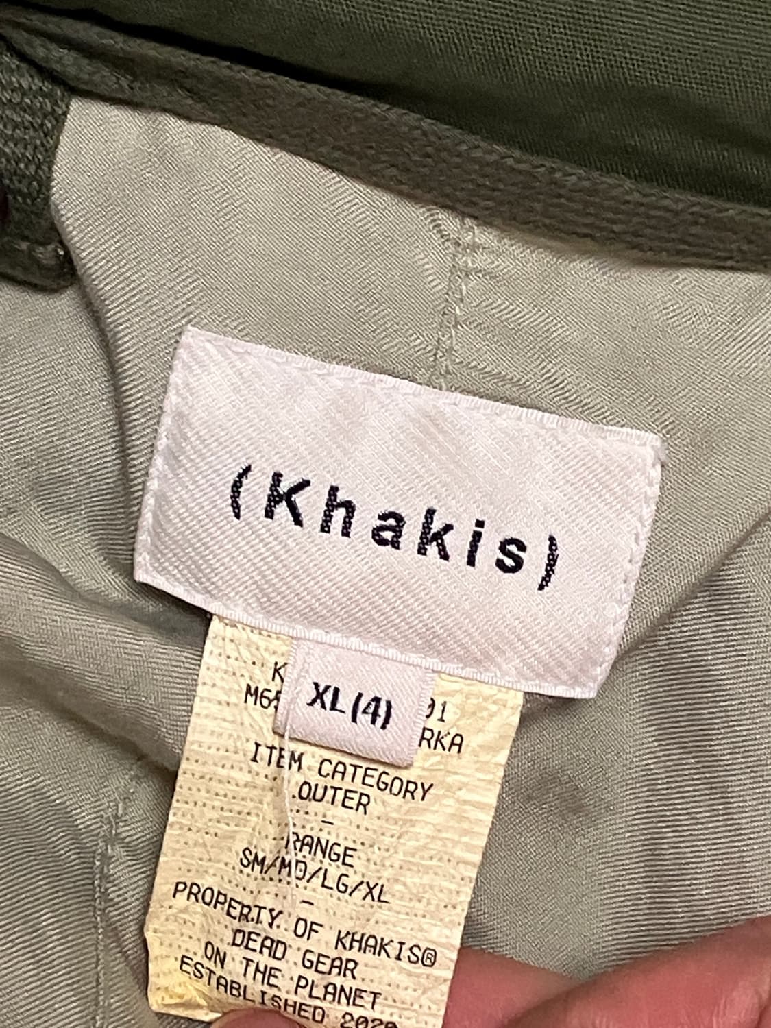 24fw 카키스 m65 피쉬테일 4 xl 올리브 그린 상품이미지4