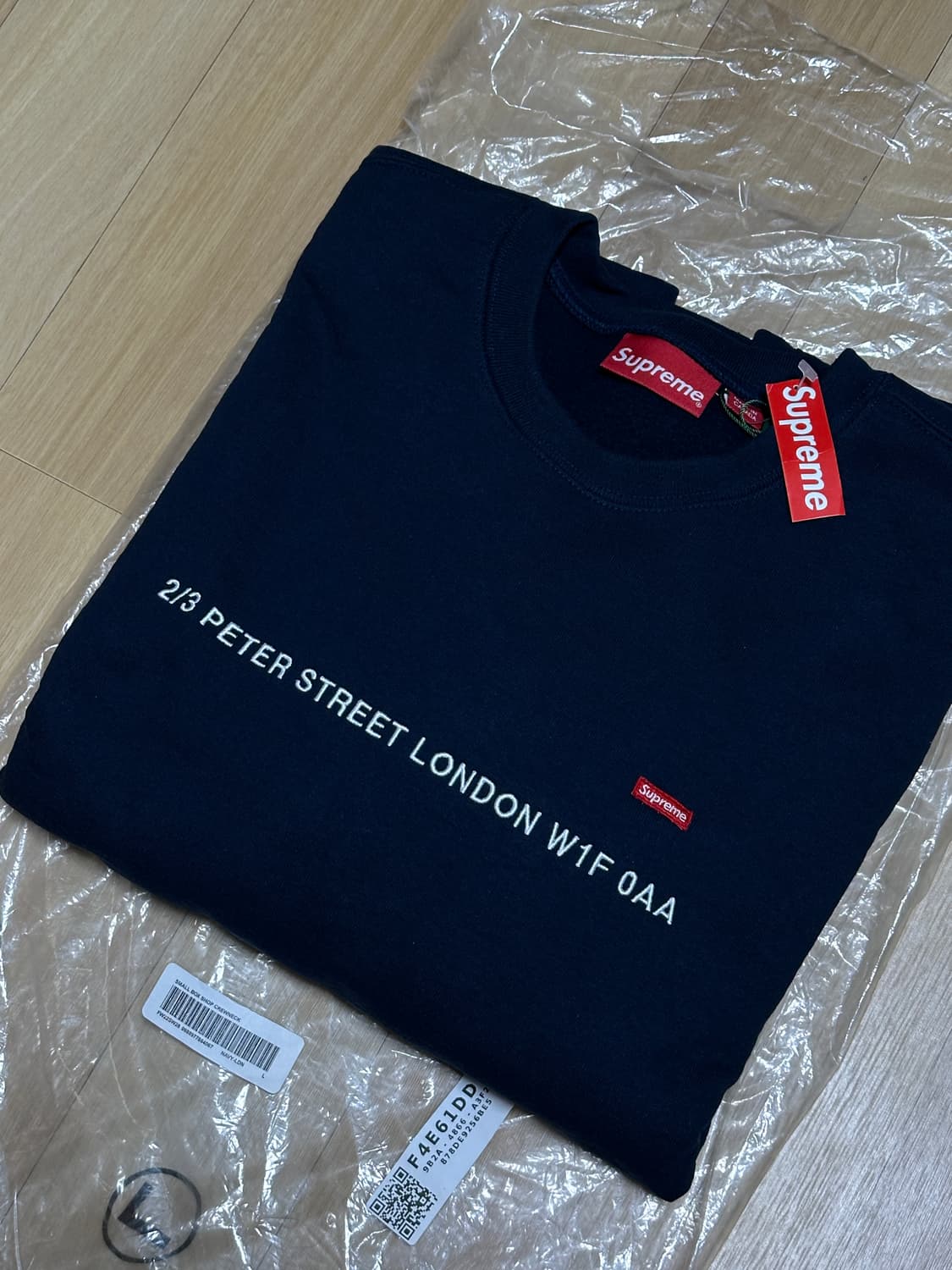 슈프림 런던샾 스몰 박스로고 스웻셔츠[L] 상품이미지2