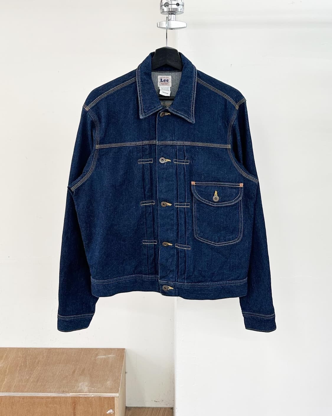 리 데님 센퍼라즈드 포켓 코튼 자켓  상품이미지1