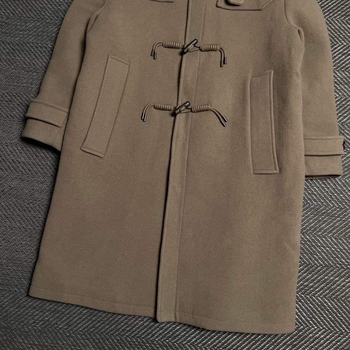 커스텀 어클락 아메카지 박시핏 더플 모직 롱 코트y 5154 상품이미지3