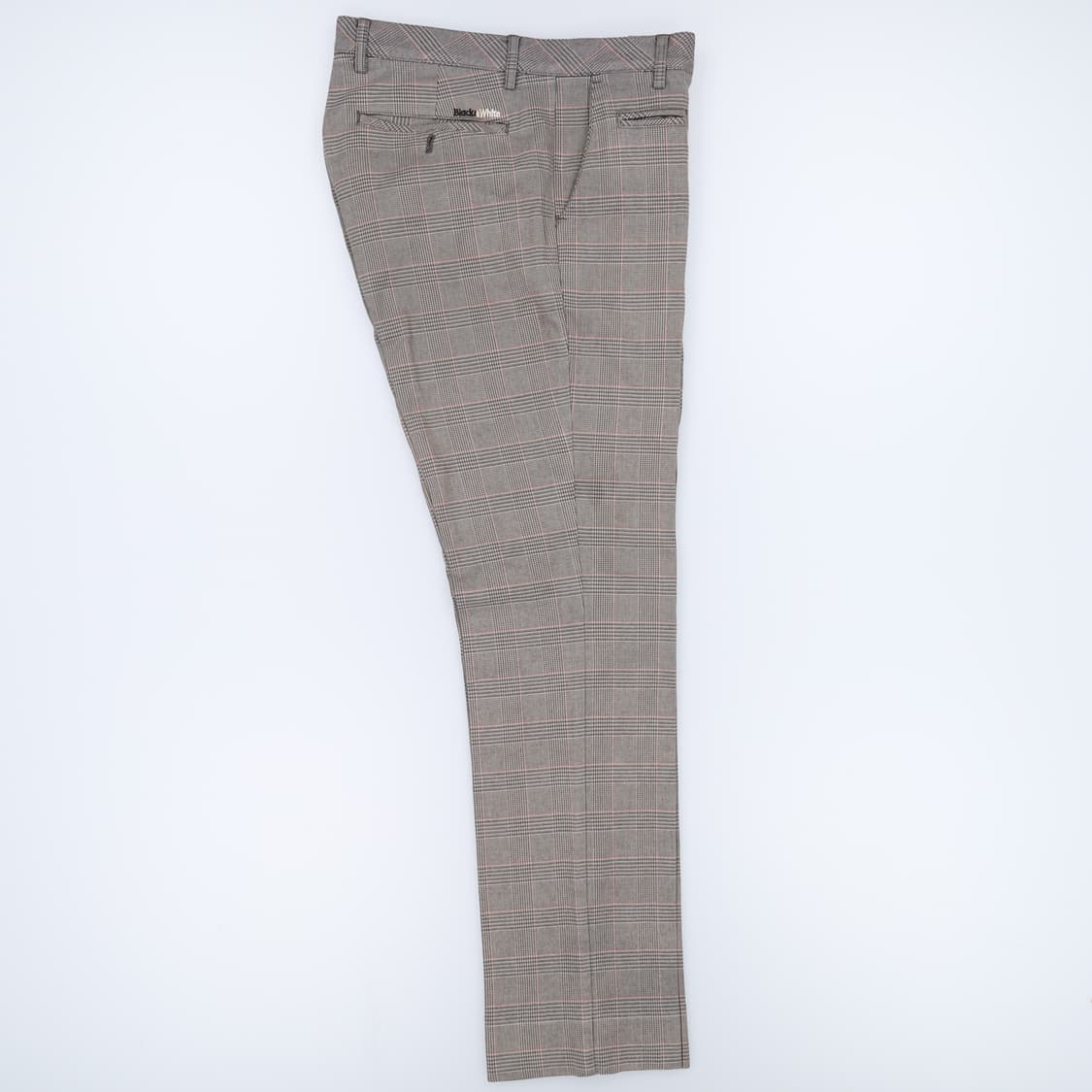 [32] 블랙앤화이트 남성 하운드투스 체크 팬츠 바지 3882 상품이미지1