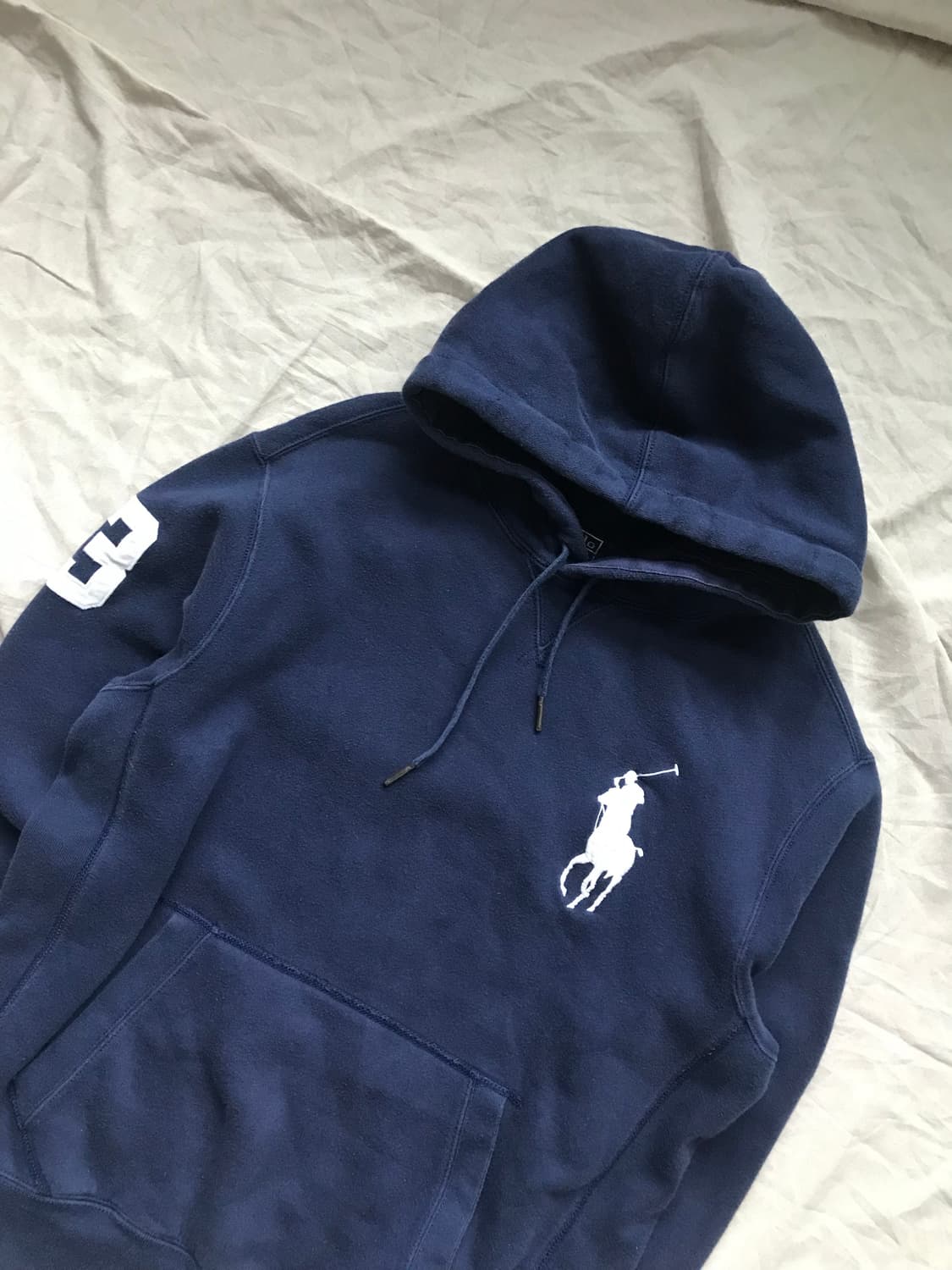 (주)서광 폴로 랄프로렌 빅포니로고 네이비 써멀 헤비 후드티 상품이미지6