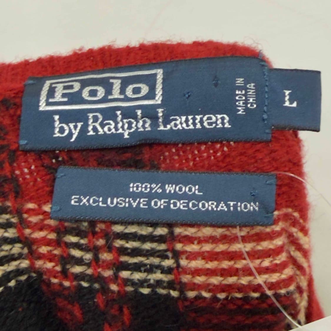 폴로 랄프로렌 가죽 패치 울 니트 상품이미지4