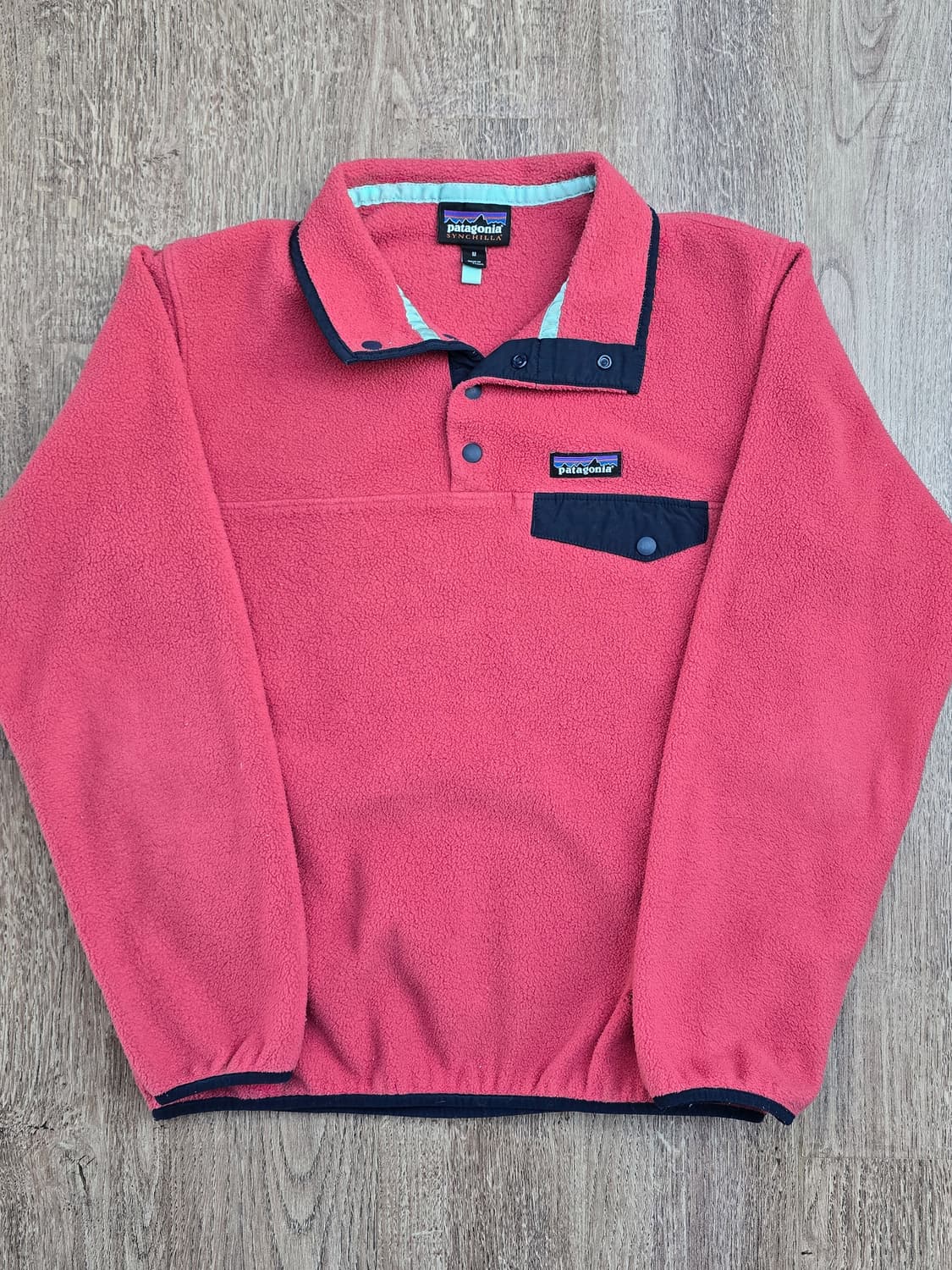 파타고니아 신칠라 스냅티 핑크 네이비 W/M(여성용) 라이트웨이트 상품이미지2