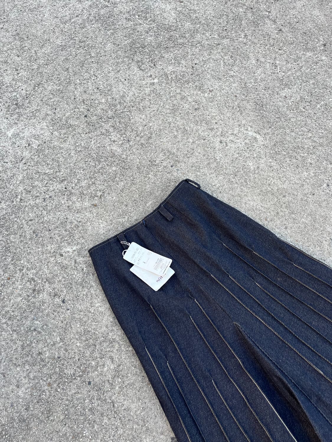 Vintage (japan made) 데님 롱스커트 상품이미지2