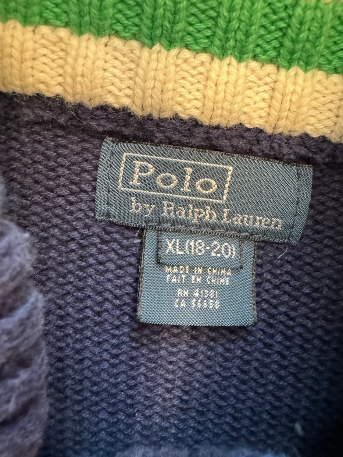폴로 랄프로렌 빅포니 니트 집업 처분  상품이미지3