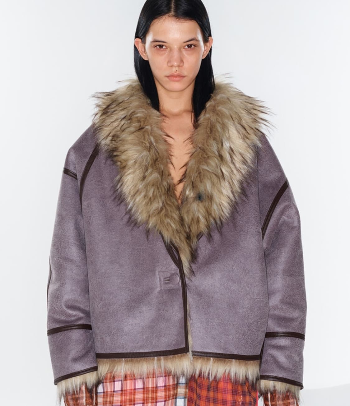 Open yy 리버서블 퍼자켓 상품이미지1