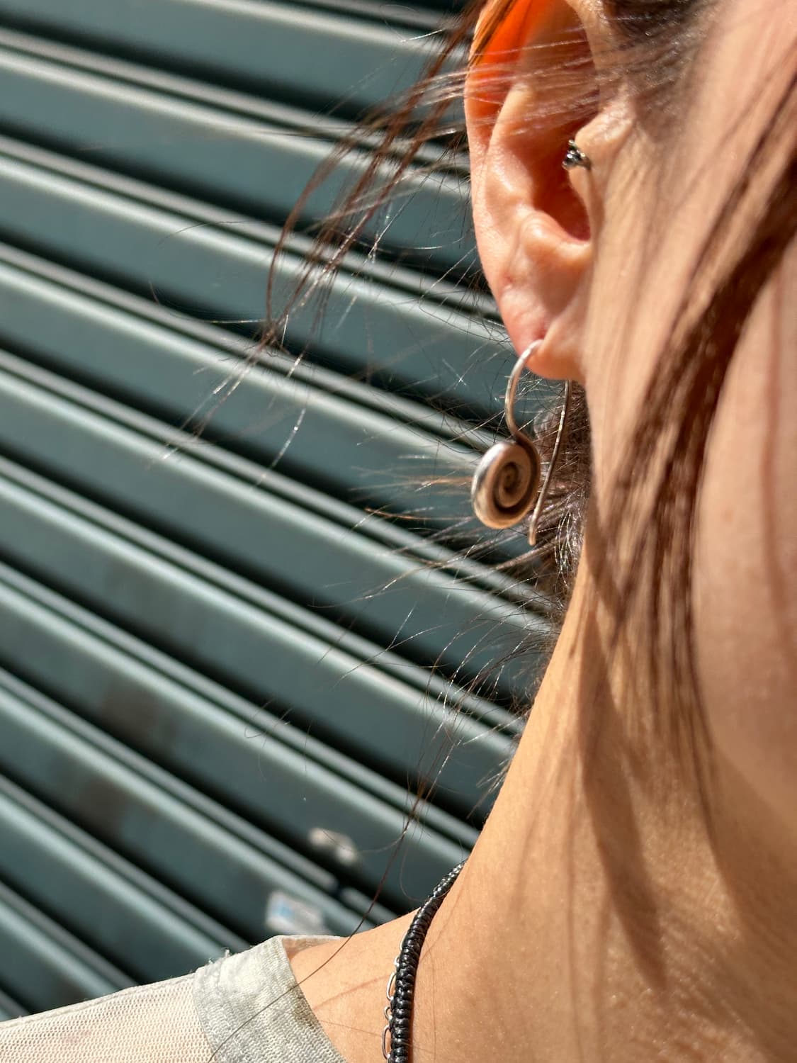 Karen Silver Spiral Wire Hook Earring— M 상품이미지3
