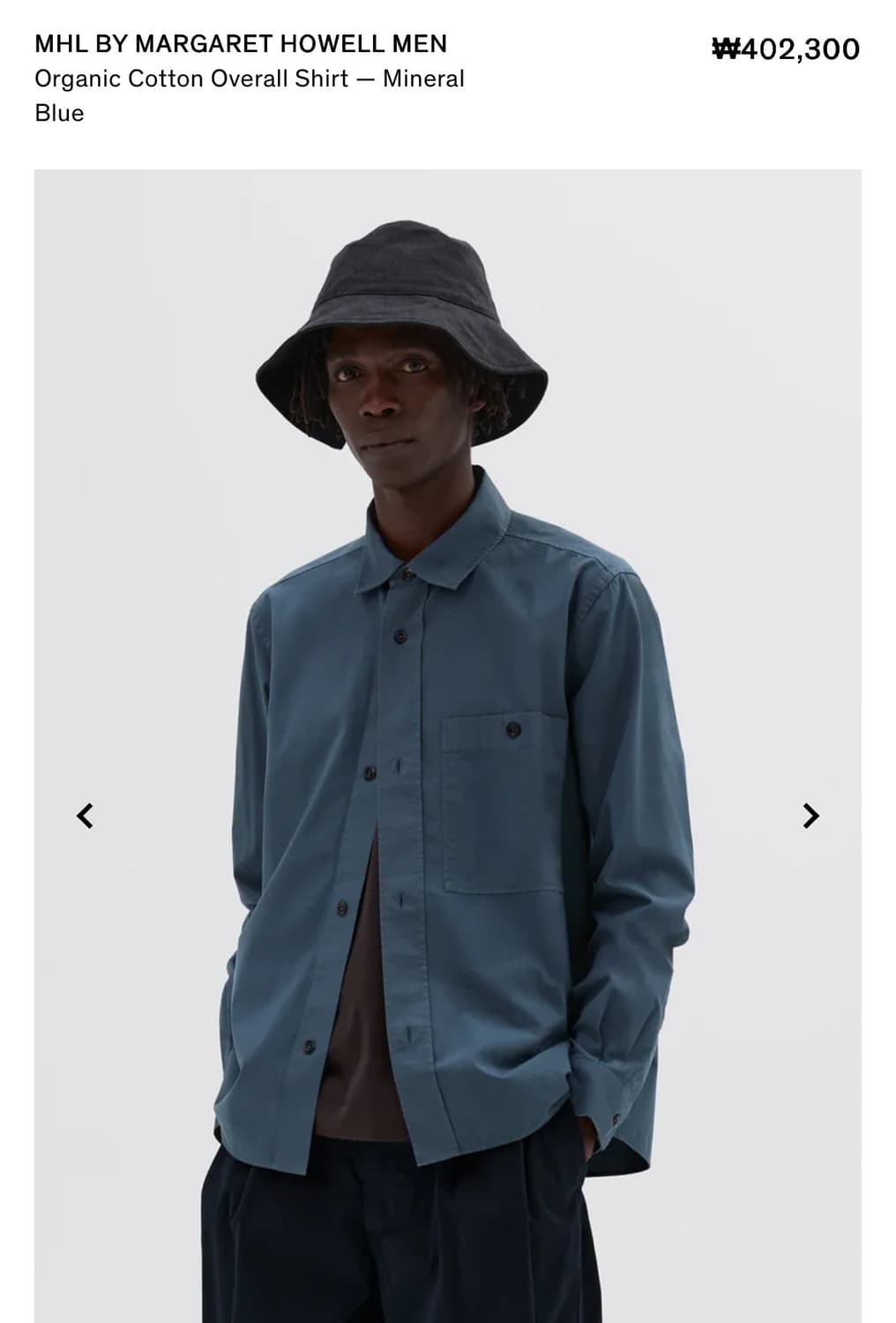 MHL OVERALL SHIRT Msize 상품이미지1