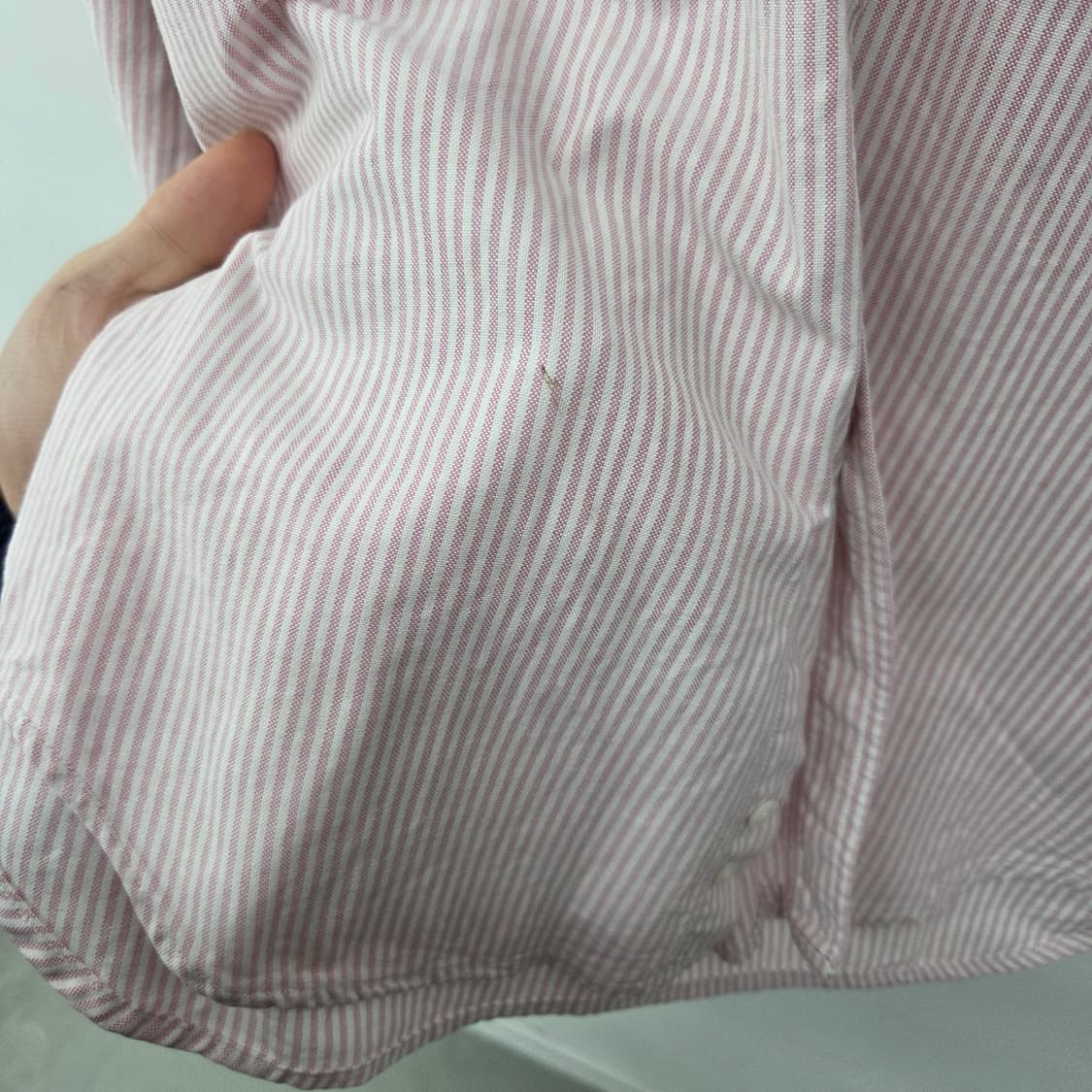 폴로 랄프로렌 스트라이프 셔츠 핑크 여m 상품이미지5