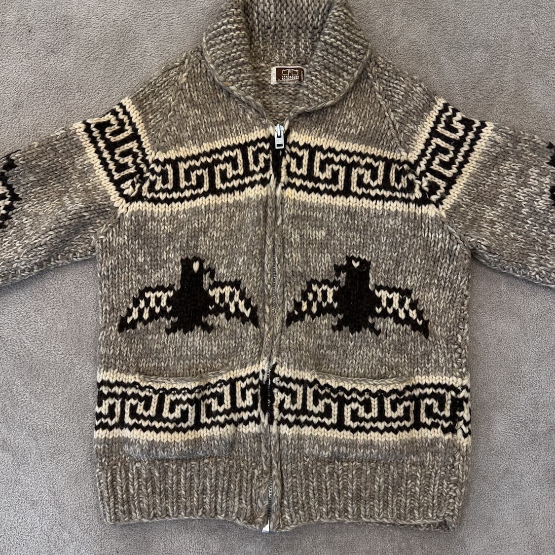 빈티지 코위찬 집업 스웨터 상품이미지7