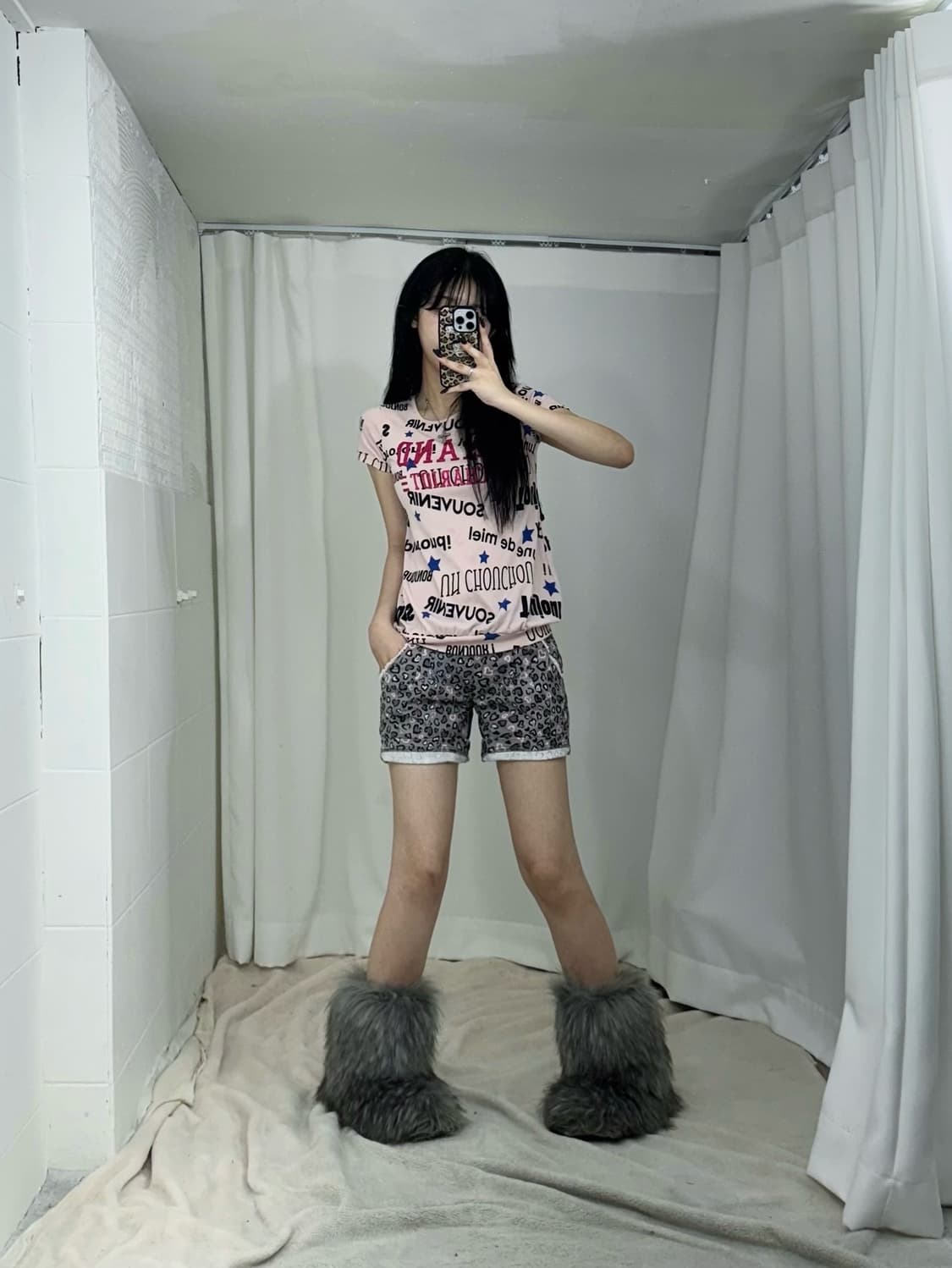 쥬시꾸뛰르 00’s 갸루 하트호피 코디세트  상품이미지2