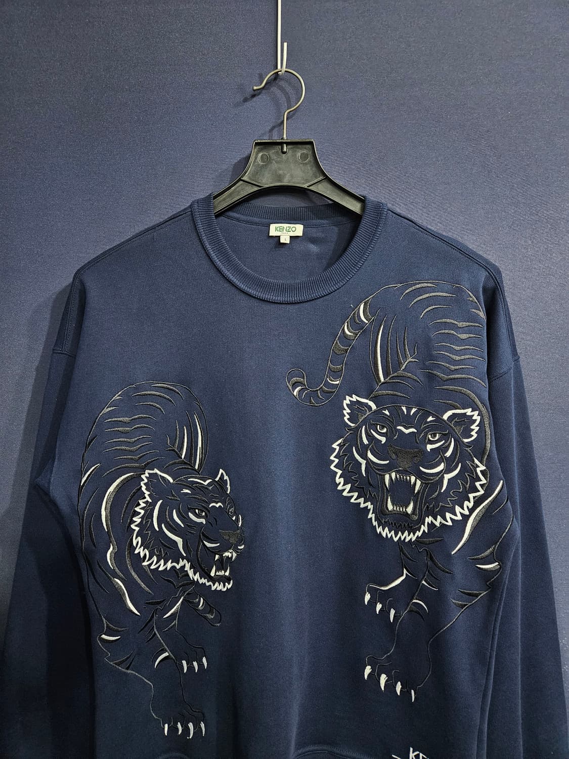 겐조 호랑이자수 네이비 남성 오버핏 100~105 맨투맨  상품이미지7