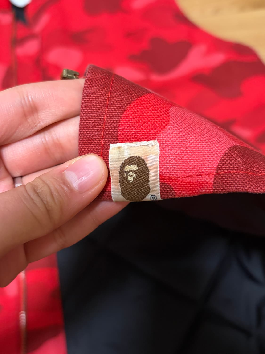 BAPE × Carhartt 레드 카모 베스트 (아카이브) 상품이미지4