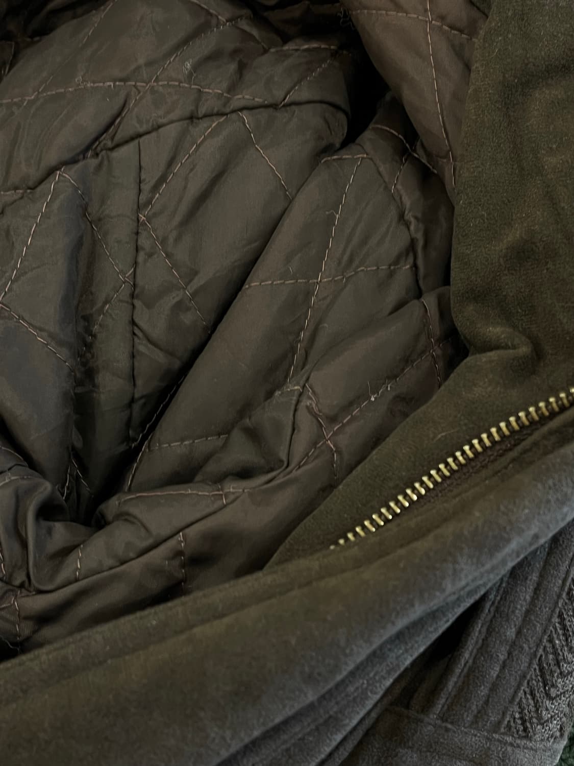 브라운 스웨이드 누빔 자켓 상품이미지9