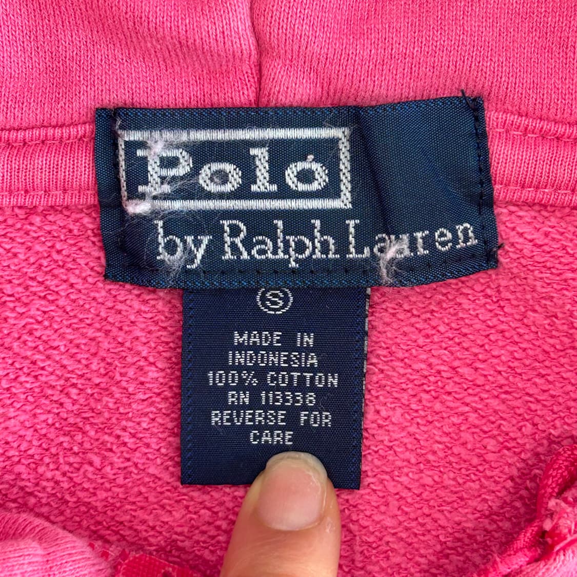 Polo 폴로 다크네이비 빅포니 핑크 후드집업 상품이미지6