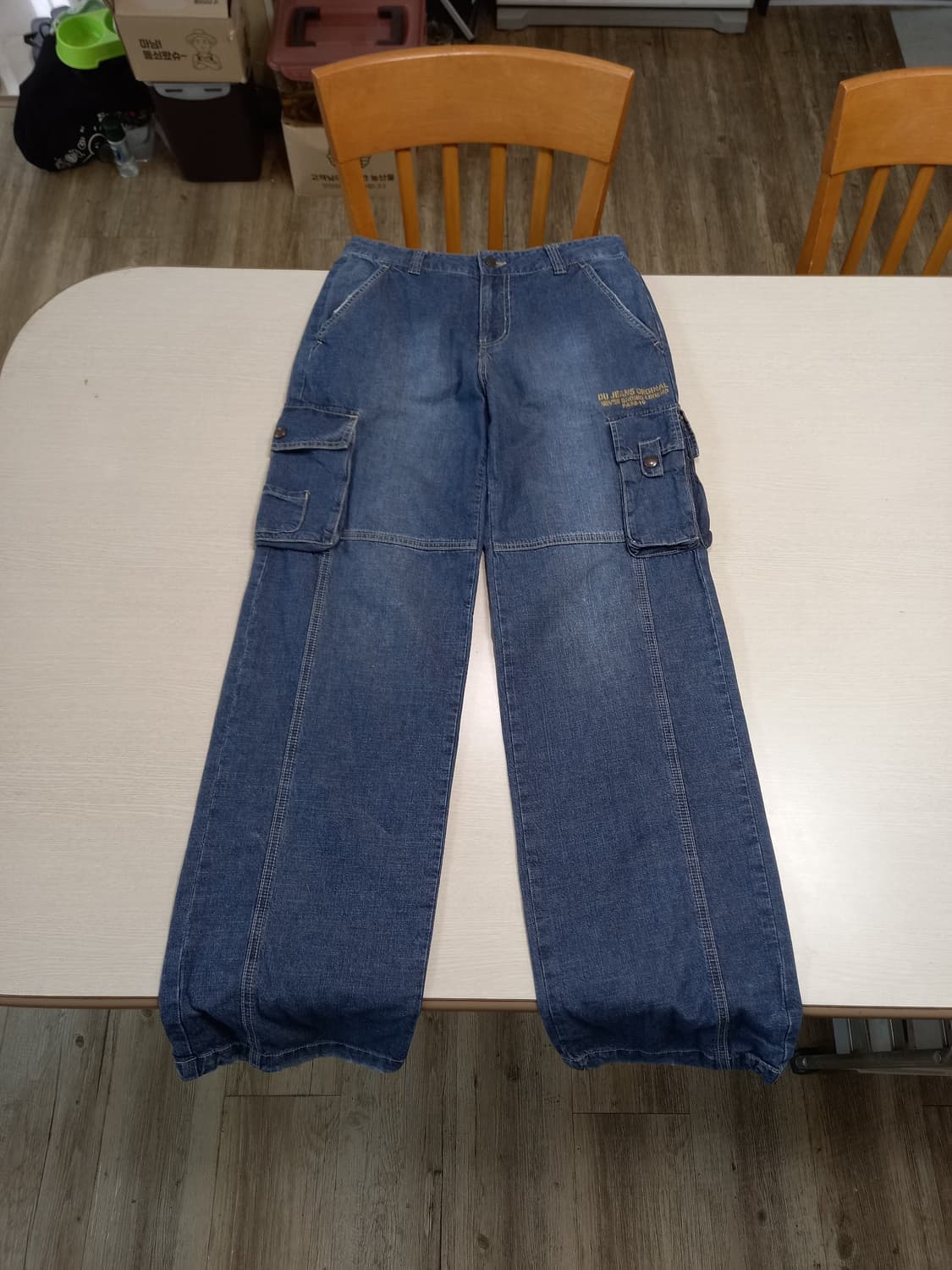 28 DESIGN UNITED 봄여름용 카고 세미와이드진 28-959 상품이미지1