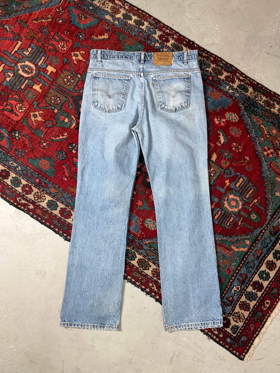 90's USA Made 빈티지 리바이스 517 오렌지탭 부츠컷 상품이미지4