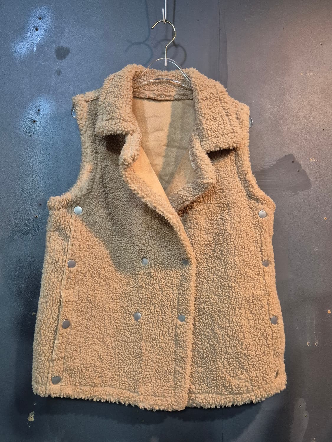 뽀글이 조끼 베스트  프리사이즈 상품이미지1