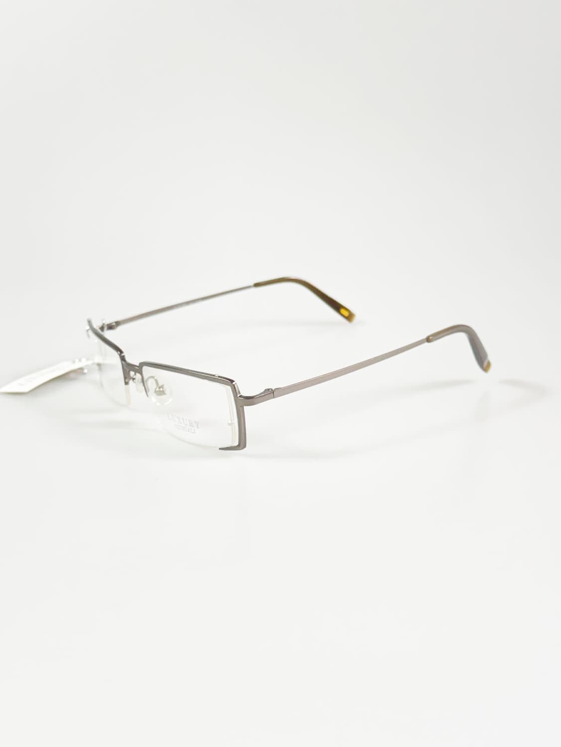 LUXURY OCCHIALI 실버메탈 반무테 스퀘어 빈티지 안경 상품이미지3